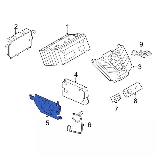 Genuine Ford Module Bracket DJ5Z-14A301-A