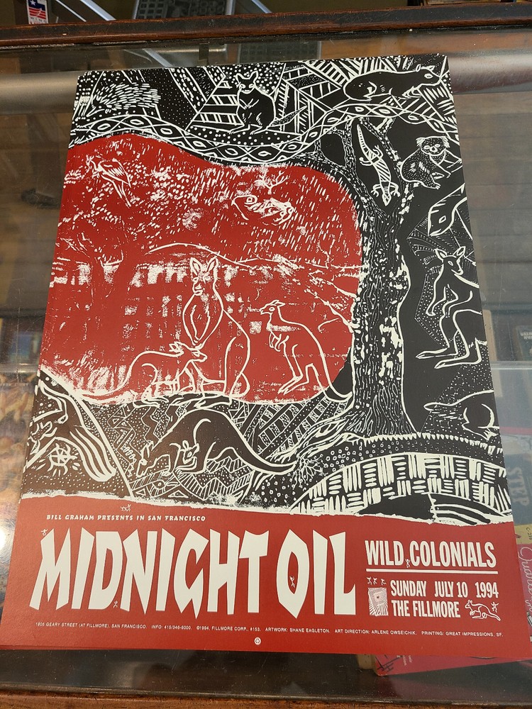 Midnight Oil Wild Colonials Fillmore Poster 1994 #153