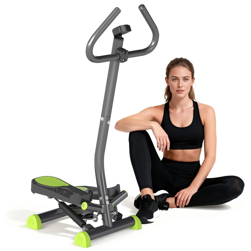 Step Machine Twist Stepper w/ Adjustable Resistance and Height, Grey
