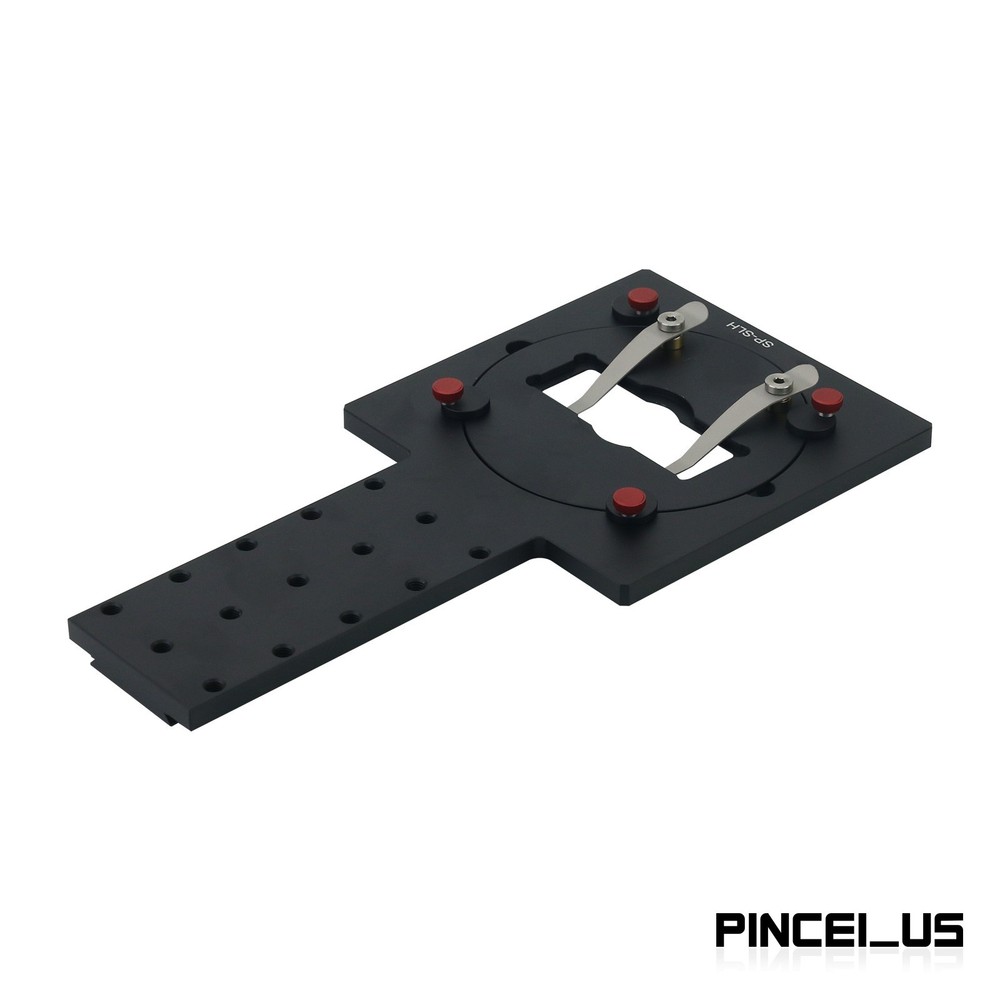 SP-SLH Microscope Sample Clamp Bracket Glass Slide Holder for Optics Experiment