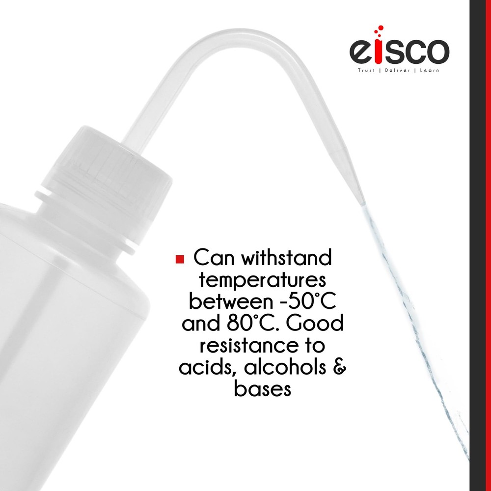 Wash Bottle, 500ml - Low Density Polyethylene - Translucent, Unbreakable - Sc...