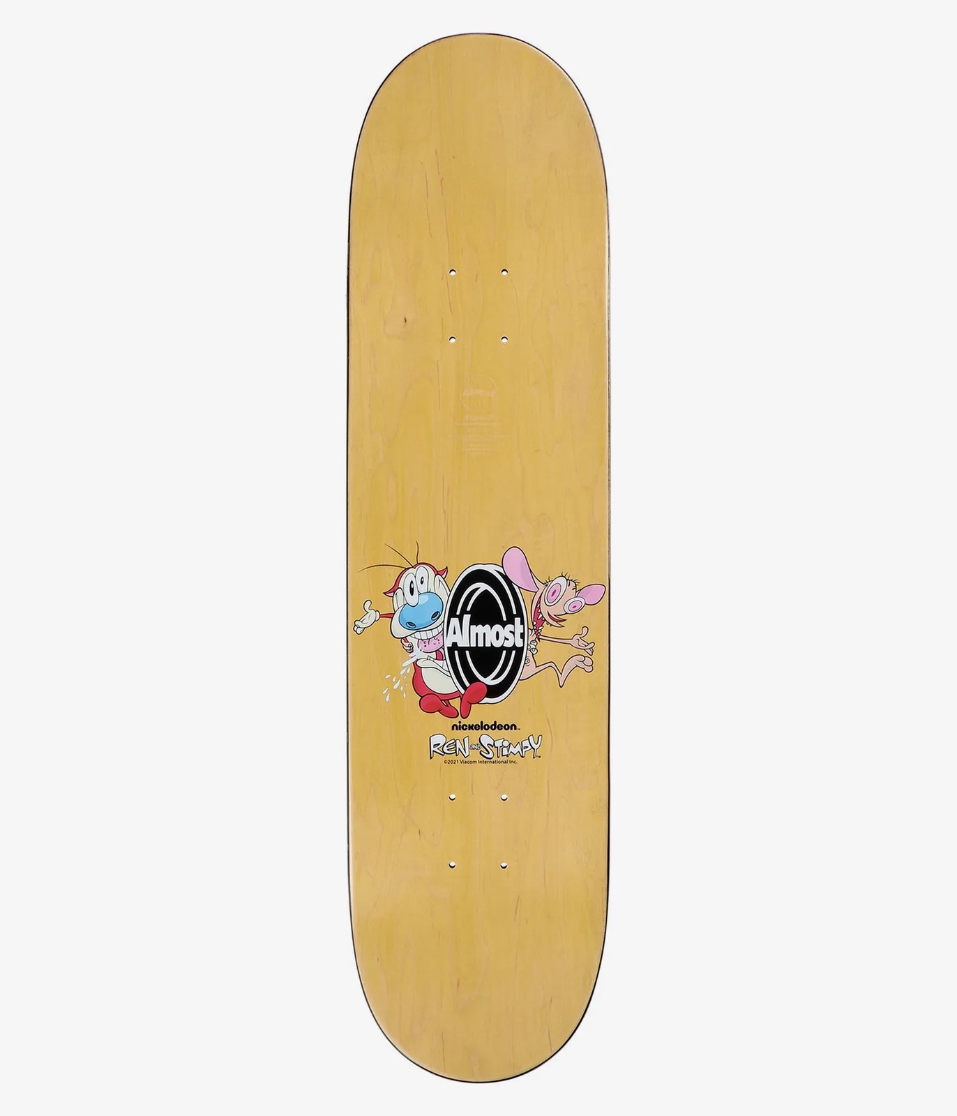 Almost Skateboard Complete Dilo Ren and Stimpy Mixed Up 8.375" x 32.2"