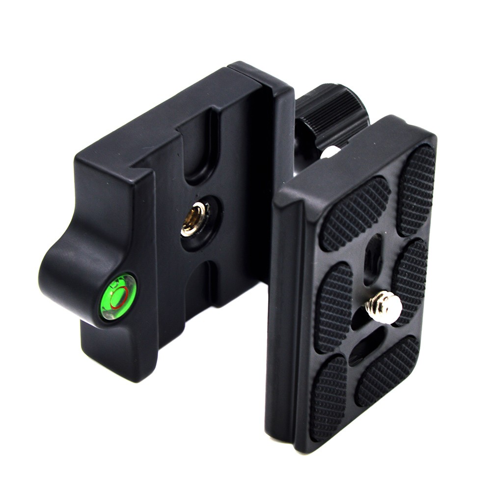 Adapter Plate Square Clamp + Quick Release Plate for Arca-Swiss Tripod BallHead