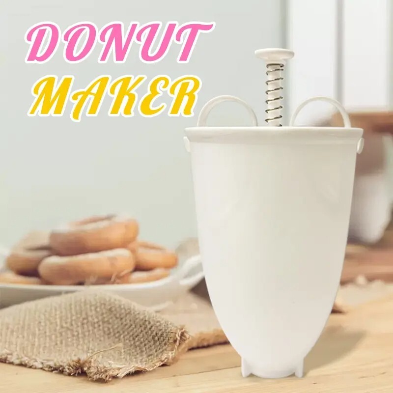 One Hand Donut Maker Manual Donut Maker Plastic Doughnut Machine Mold Biscuit DO