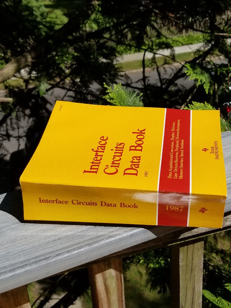 VINTAGE TEXAS INSTRUMENTS BOOK ELECTRONIC MANUAL INTERFACE CIRCUITS DATA 1987