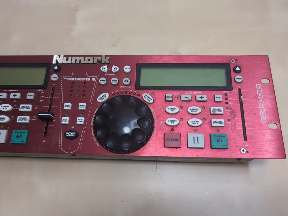 Numark CDN88 DJ Mixer Controller Red with Beatkeeper III UNTESTED No cords