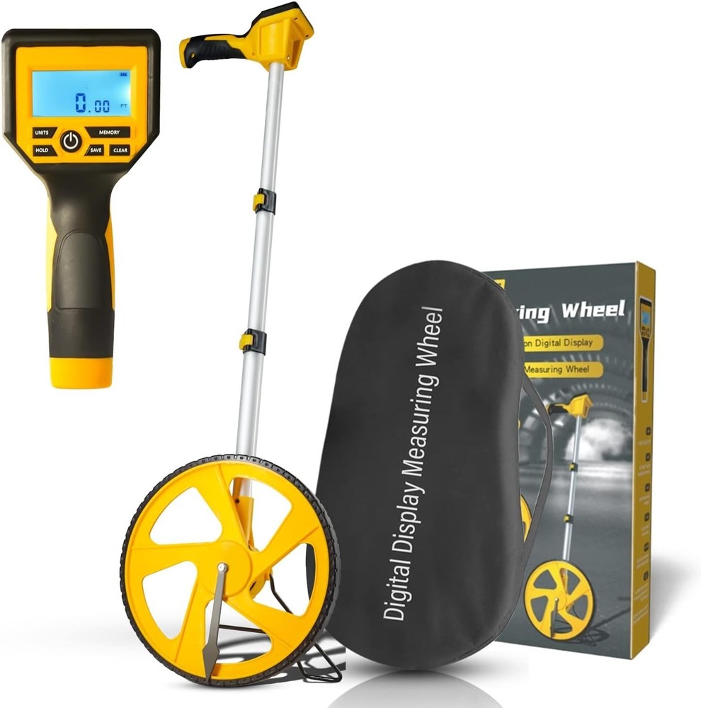 Compact High Precision Measuring Wheel - Perfect for Construction & Landscaping