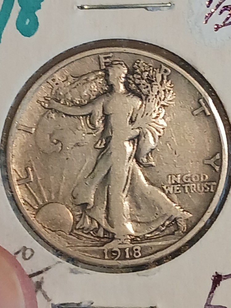 1918 S Walking Liberty Half Dollar (Fine & Attractive)