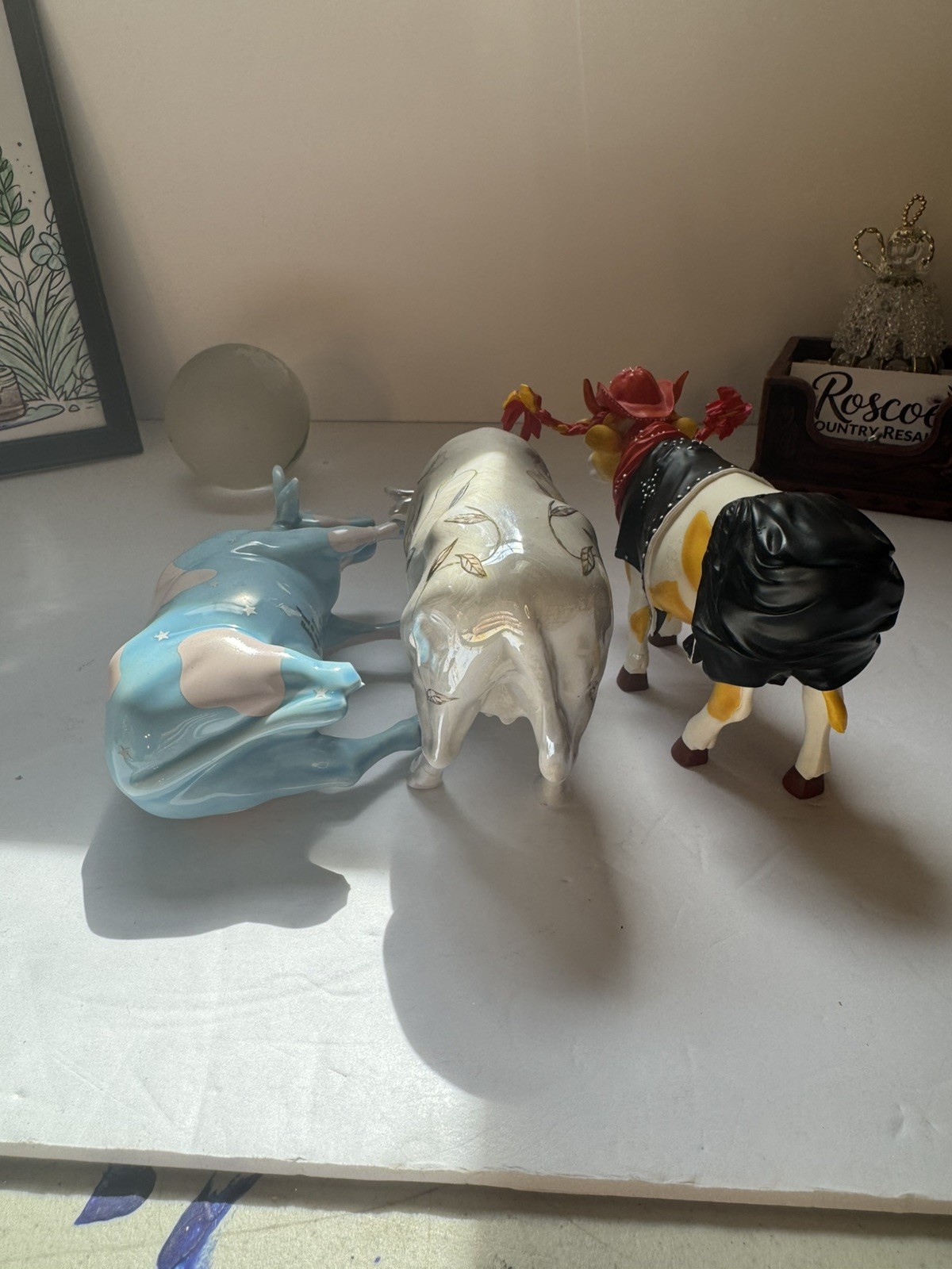 Cow Parade Lot Of 3 Figures *READ DESCRIPTION* Beautiful