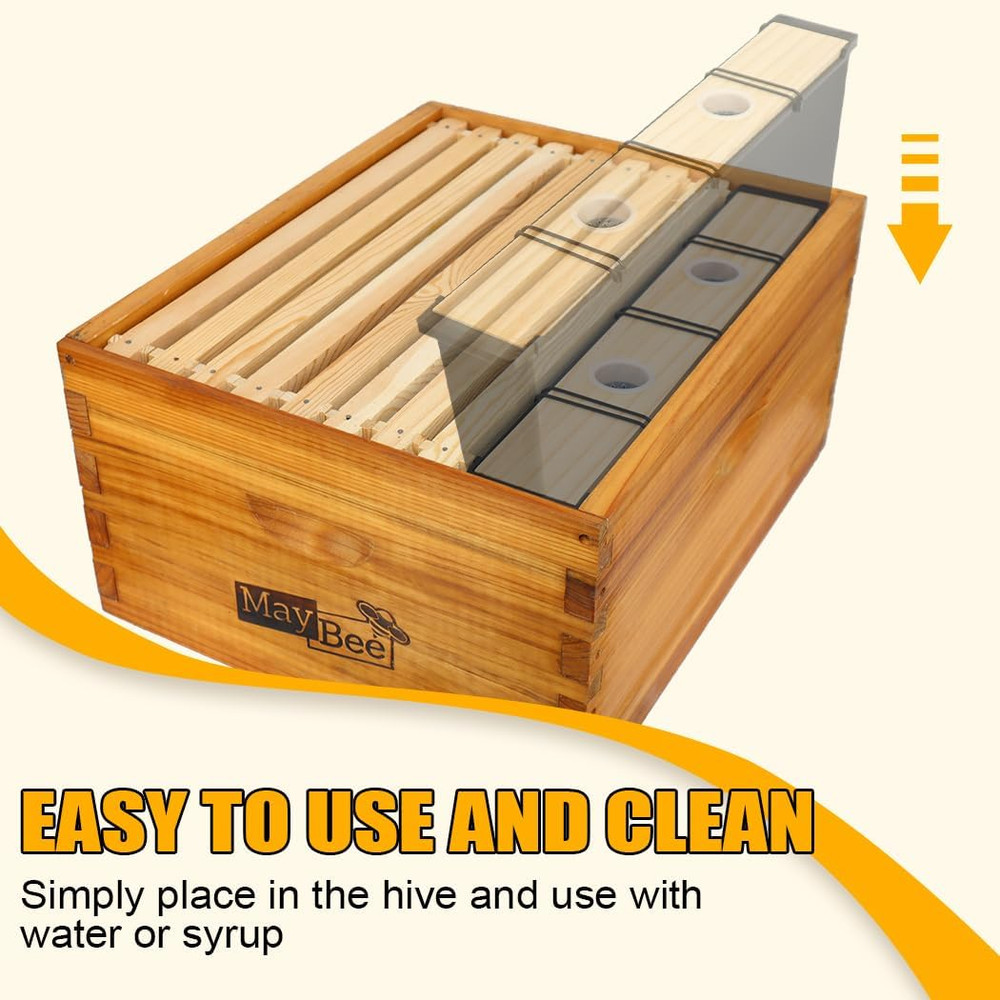 Bee Hive Frame Feeder 2 Pack 6.5L Deep Box Food Grade Beekeeping