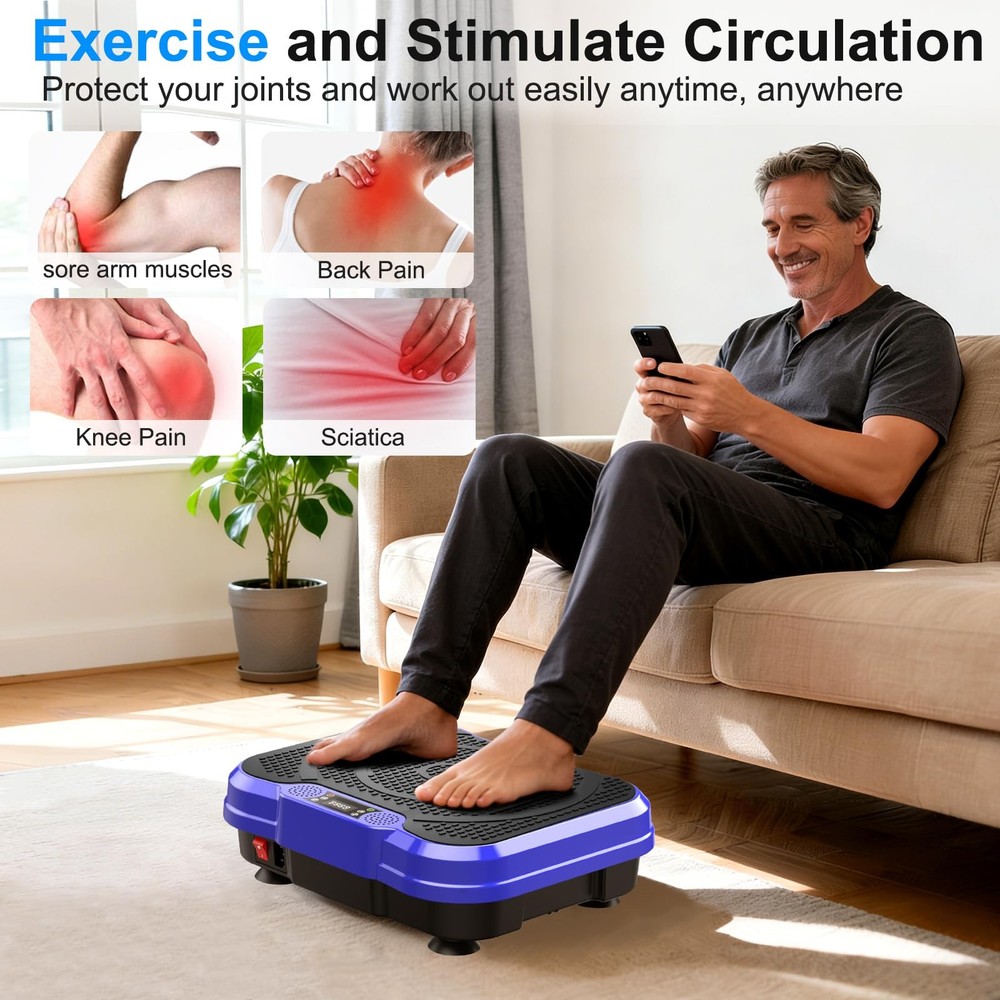 Vibration Plate Exercise Machine,Vibration Plate for Lymphatic Drainage Power...