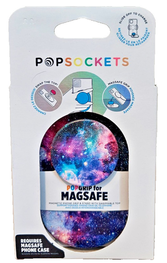 PopSockets - PopGrip for MagSafe - Blue Nebula - New