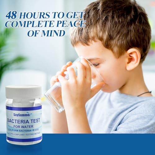 Drinking Water Bacteria Test Kit: Detecting Coliform E coli Bacteria - 4 Tests