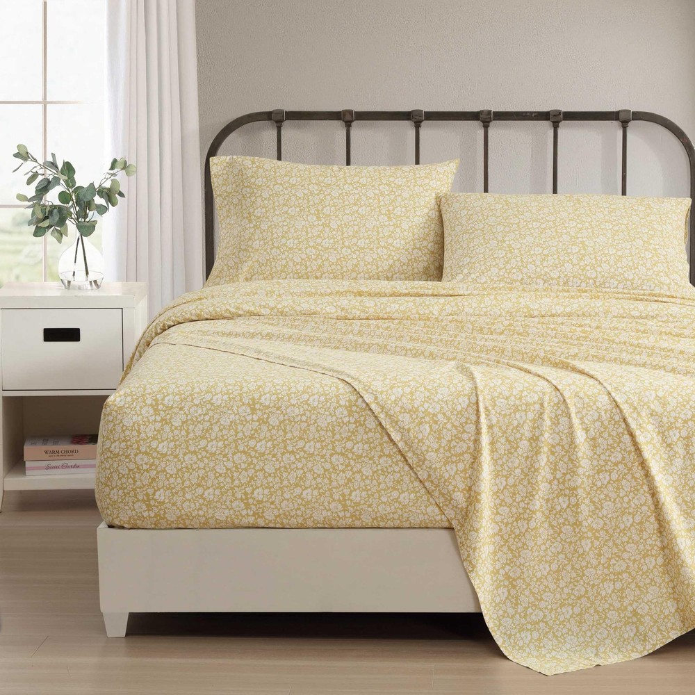- Twin Sheets, Cotton Percale Bedding Set, Lightweight & Breathable Home Deco...