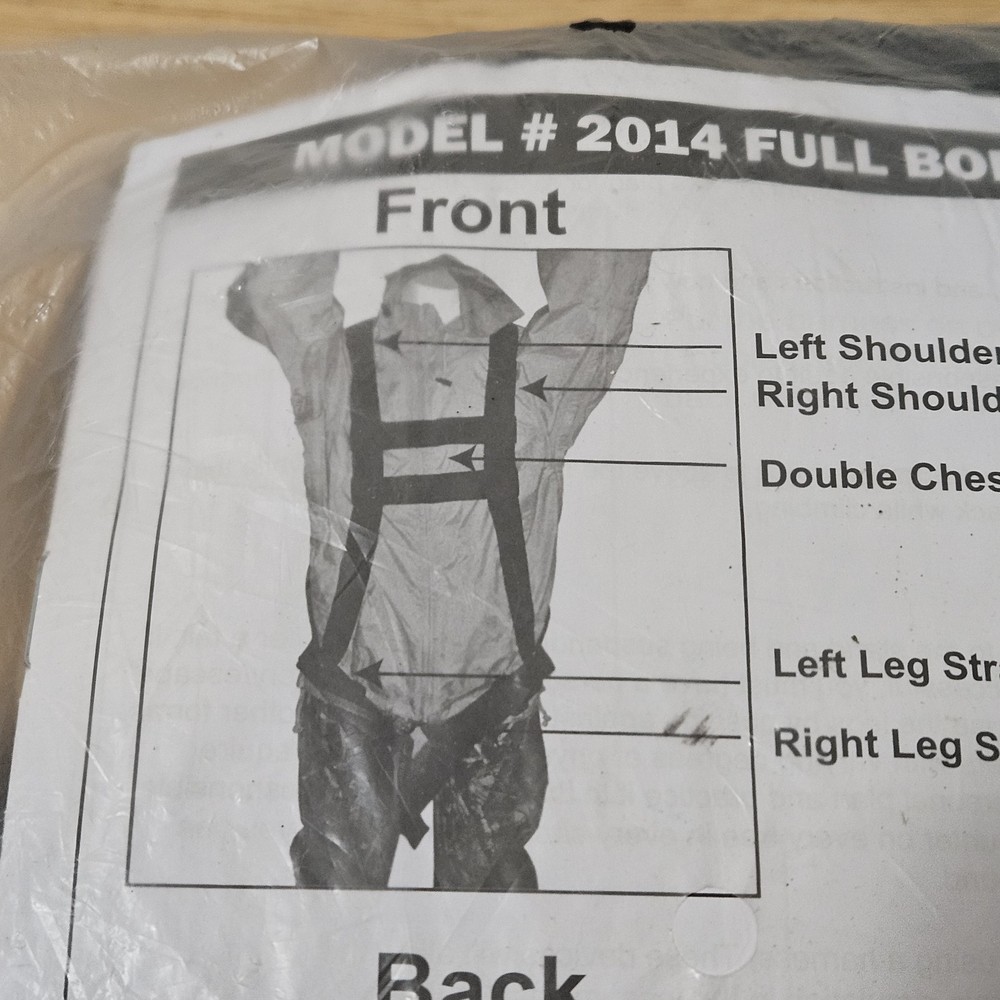 PRIMAL VANTAGE MODEL 2014 FULL BODY HARNESS COMPONENTS NEW 300-LB LIMIT