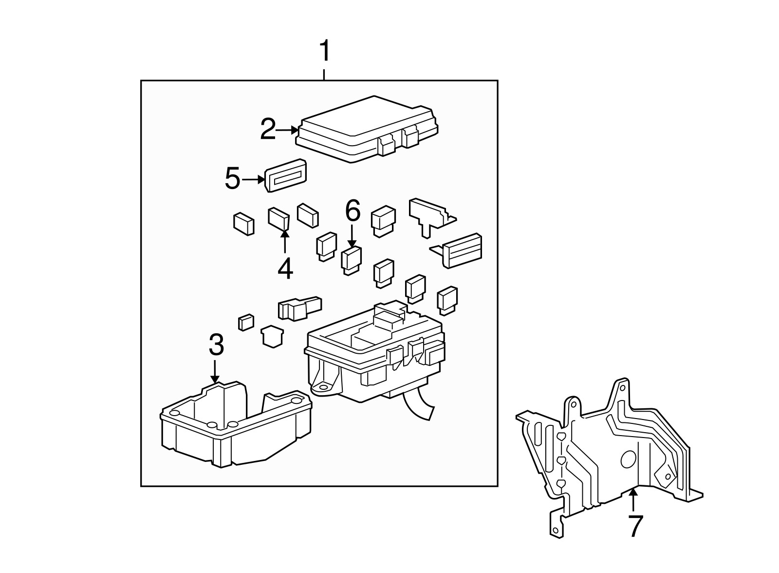 Genuine Acura MDX - Fuse D Multi Block (60A/50A/40A/30A) (38232-STX-A01)