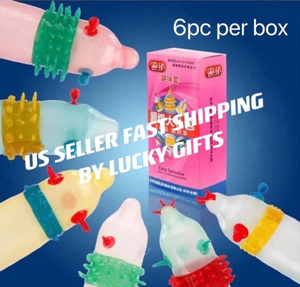 12pc Sensitive Orgasm Thin Latex Condoms Dotted Ribbed Stimulate Vaginal
