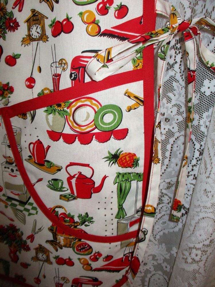 HANDMADE COBBLER APRON 50'S KITCHEN