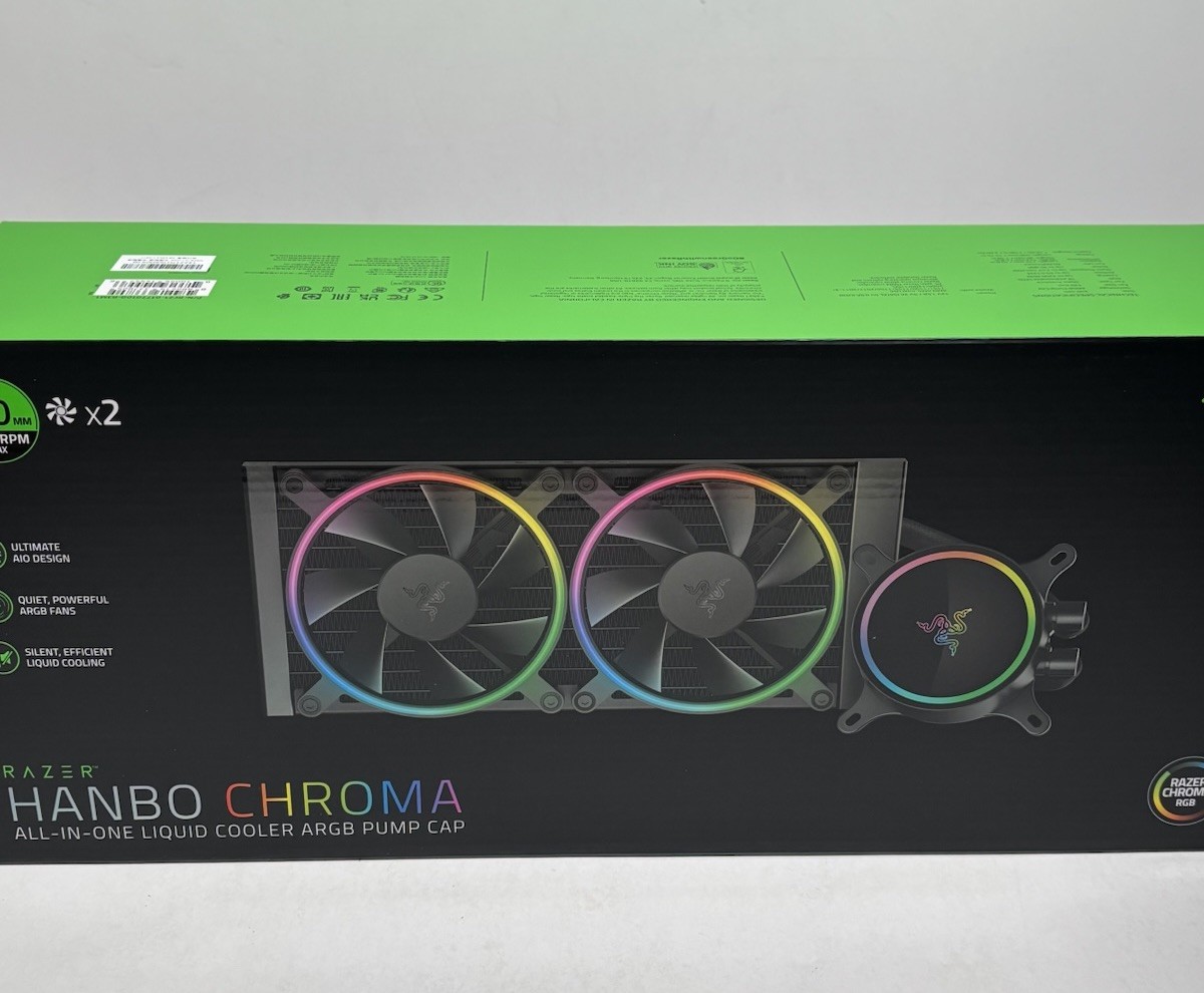 Razer Hanbo Chroma RGB AIO 240MM Intel LGA 1851/1700/1200 & AMD AM4 (NEW IN BOX)