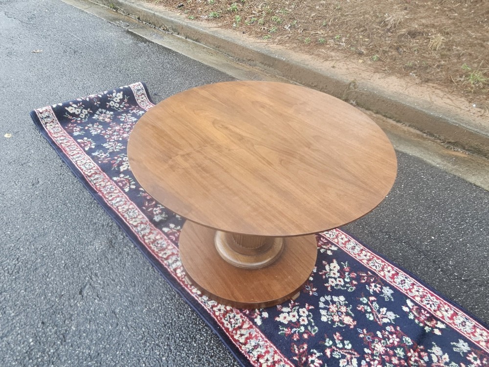 Lane Solid Walnut Accent / Side Table MCM Rarity