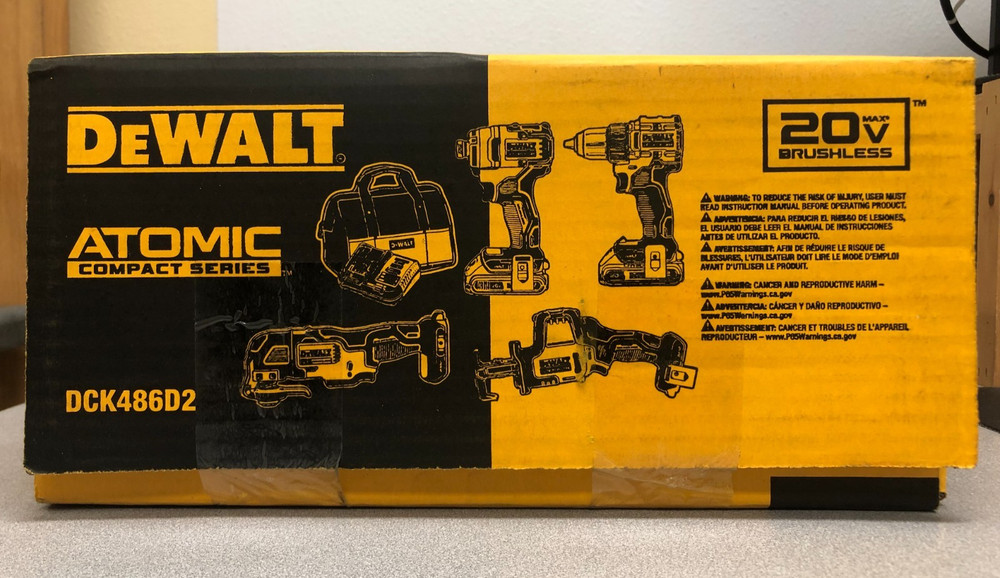 DeWalt DCK486D2 20V MAX ATOMIC Cordless Brushless 4 Tool Combo Kit