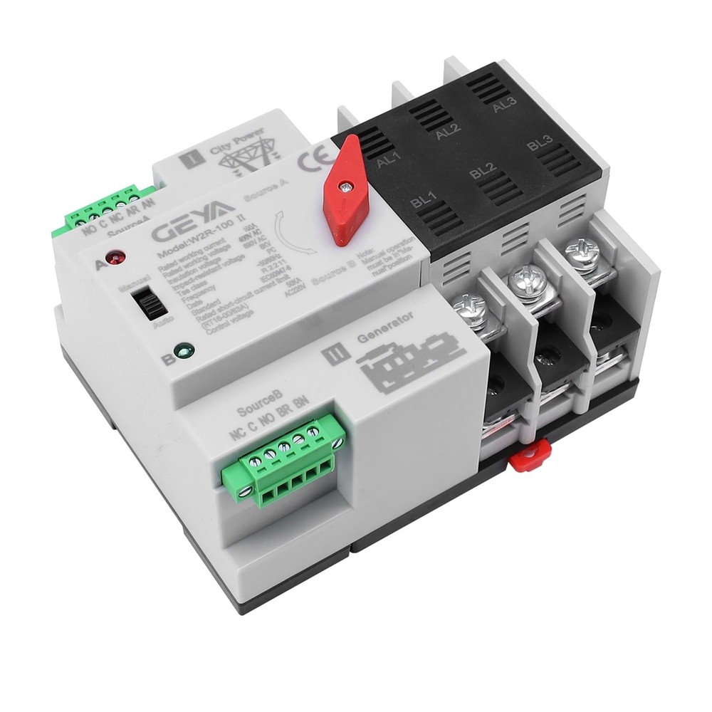 Rated Automatic Transfer Switch - 100A DIN Rail Mounted Solution