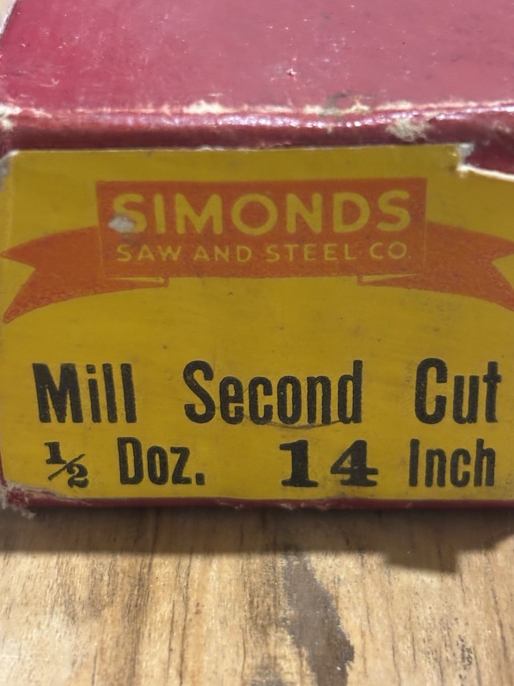 NOS SIMONDS 14” Mill Files