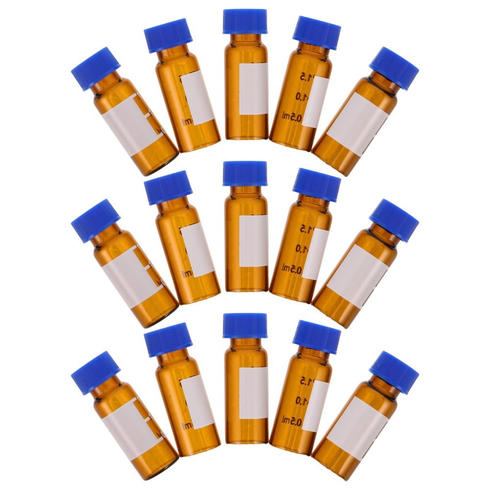 100 Pcs Small Sample Vials Laboratory Bottles Autosampler Analytical Sampling