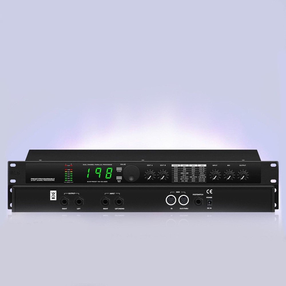 Professional Audio Processor Eequalizer Digital Reverb Effect DSP Processor