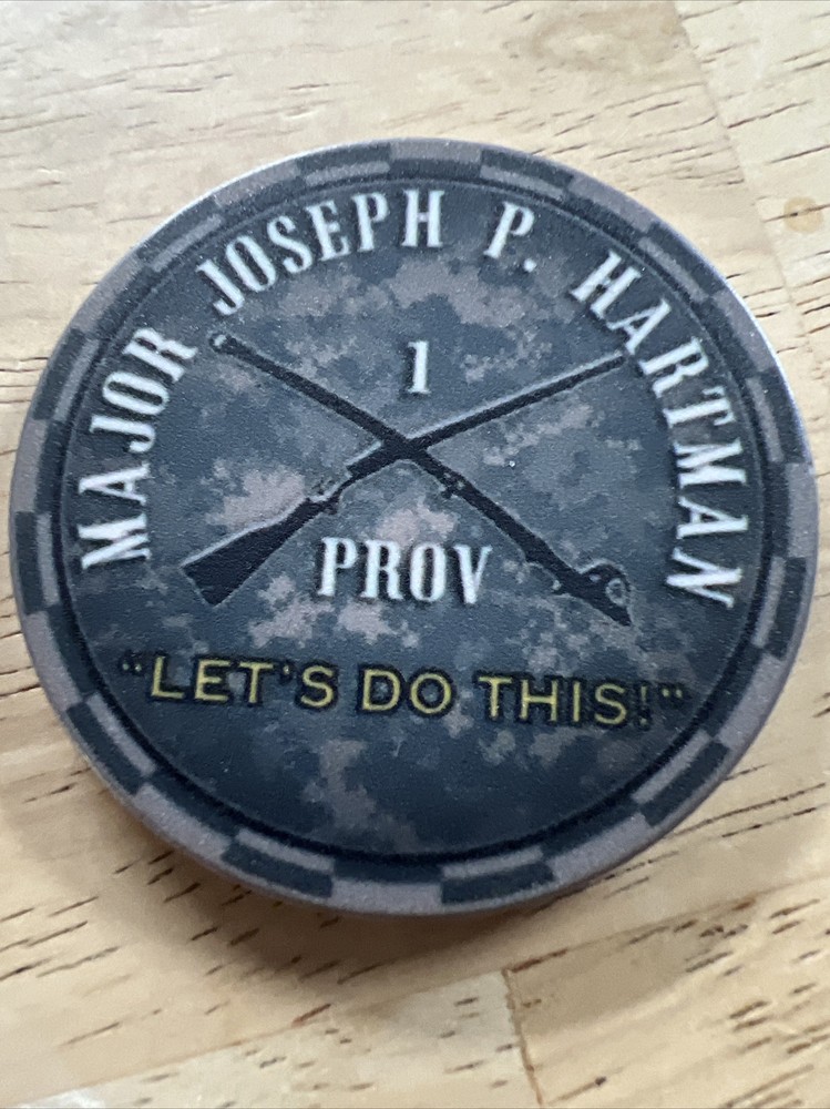 U.S. Military commanders appreciation token. Name “Hartman”