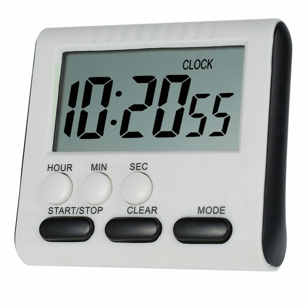 LCD Digital Large Kitchen Cooking Timer Count-Down Up Clock Loud Alarm Magnetic