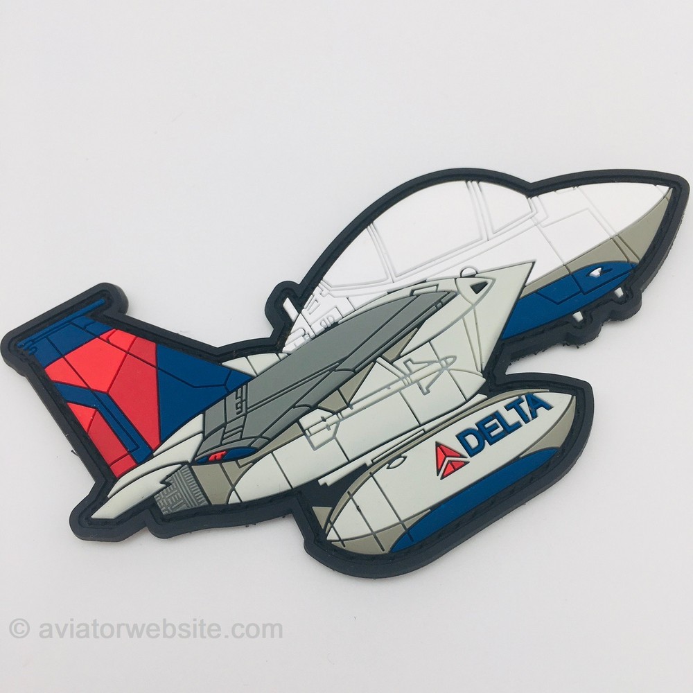 USAF 131 FS F-15 "DELTA Driver" PVC Patch - with Hook&Loop Backing