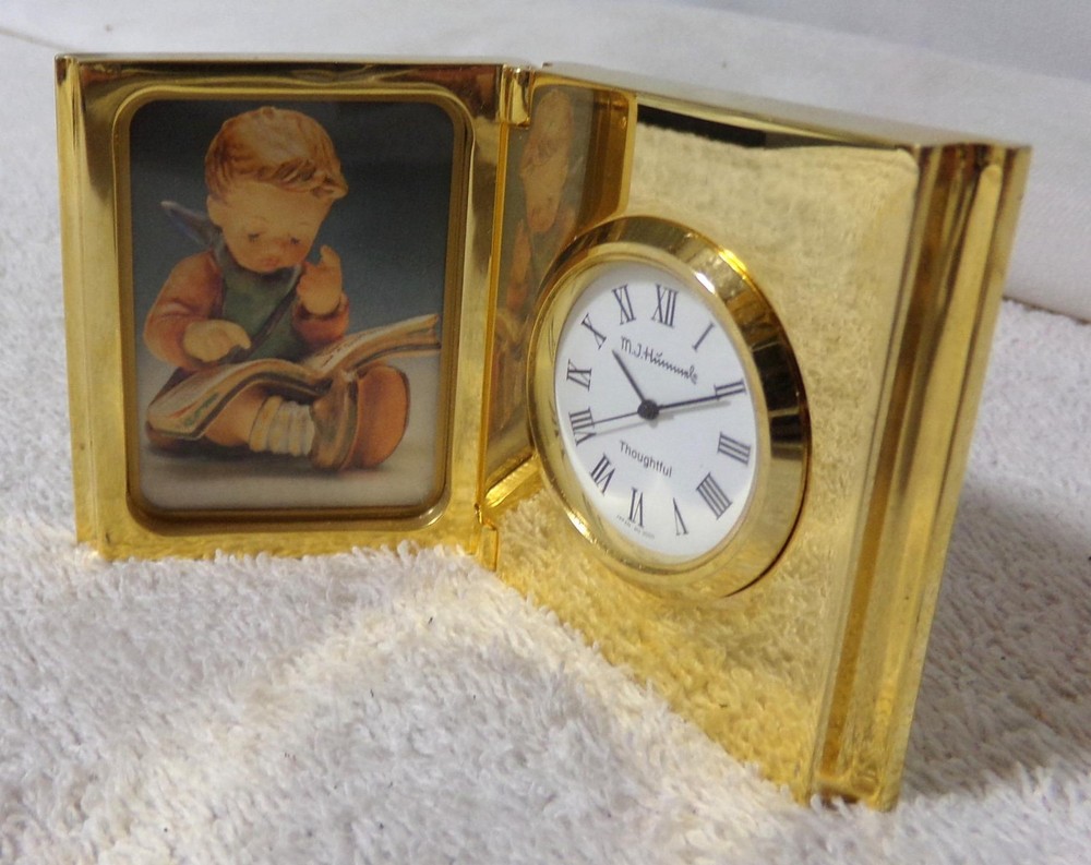 Hummel Goebel Photo Picture Frame Table Clock