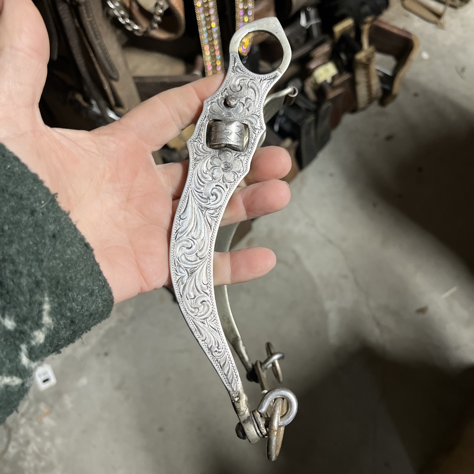 Silver Vintage Spade Bit