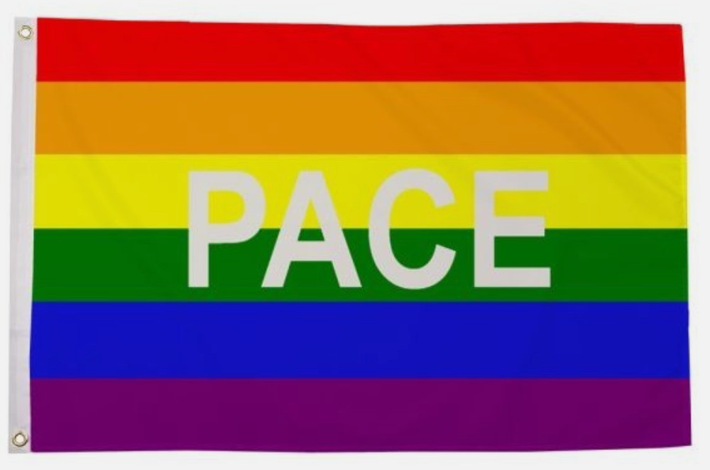 Rainbow PACE Small 3ft x 2ft (90 x 60cm) Polyester Flag