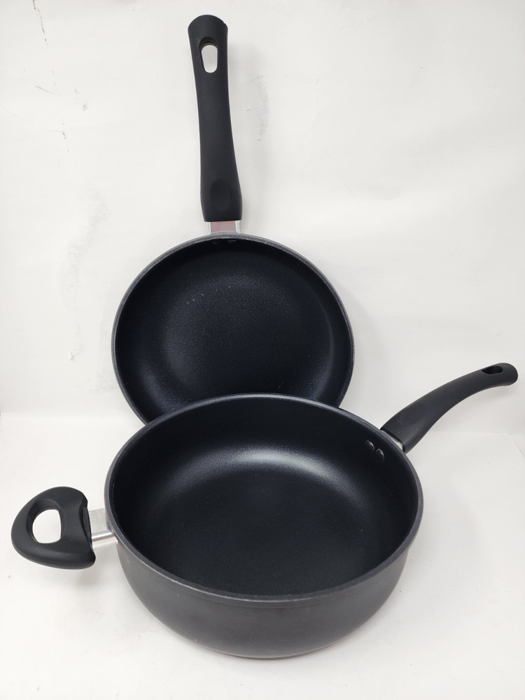Hell’s Kitchen Nonstick 2-Pc. Cookware Set, Black