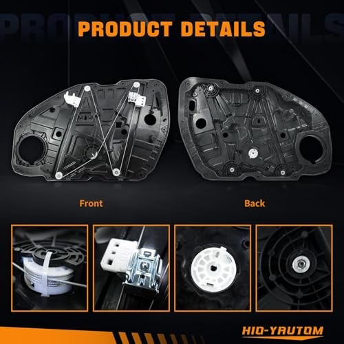 82471-D4000 Front Left Driver Side Power Window Regulator with Panel