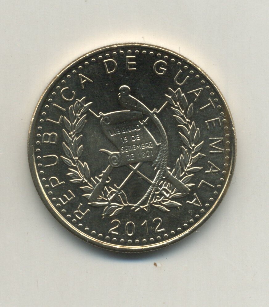 Guatemala 2012 1 Quetzal KM 284 UNC