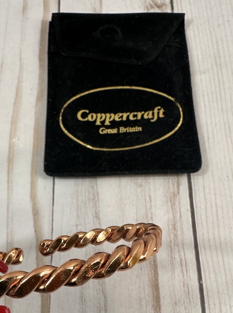 Coppercraft Great Britain Copper Braided Bangle