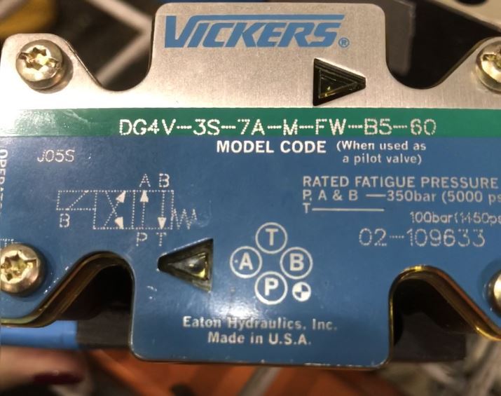 Vickers Valve DG4V-3S-7A-M-FW-B5-60 (Ref #61)