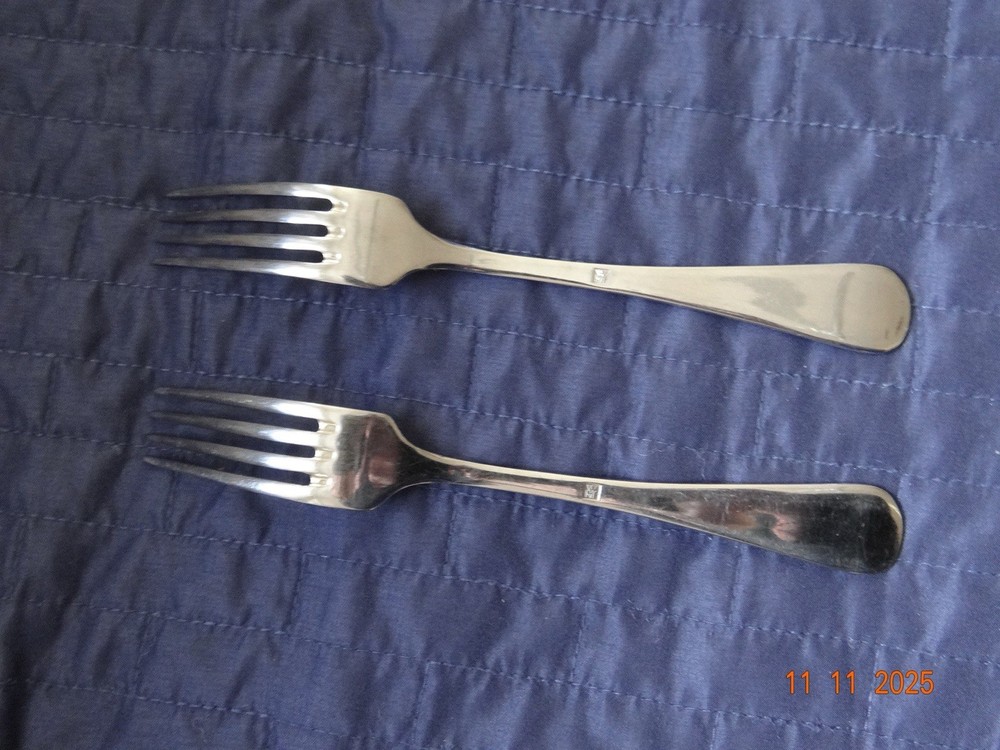 WMF Cromargan MARLOW Two (2) Salad Forks 7” EUC