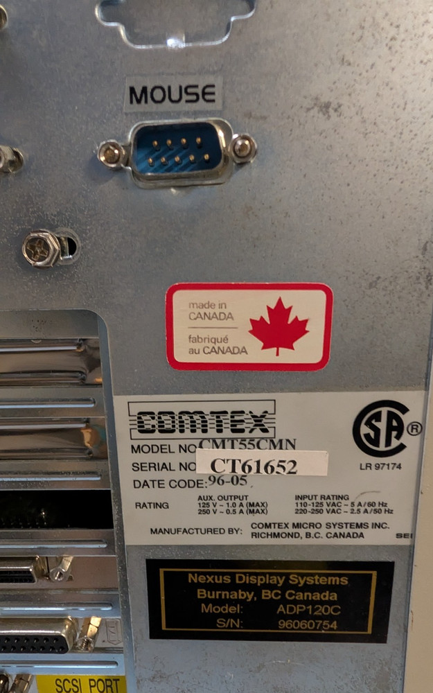 VINTAGE PC COMTEX MACH5- CMT55CMN -Read Description