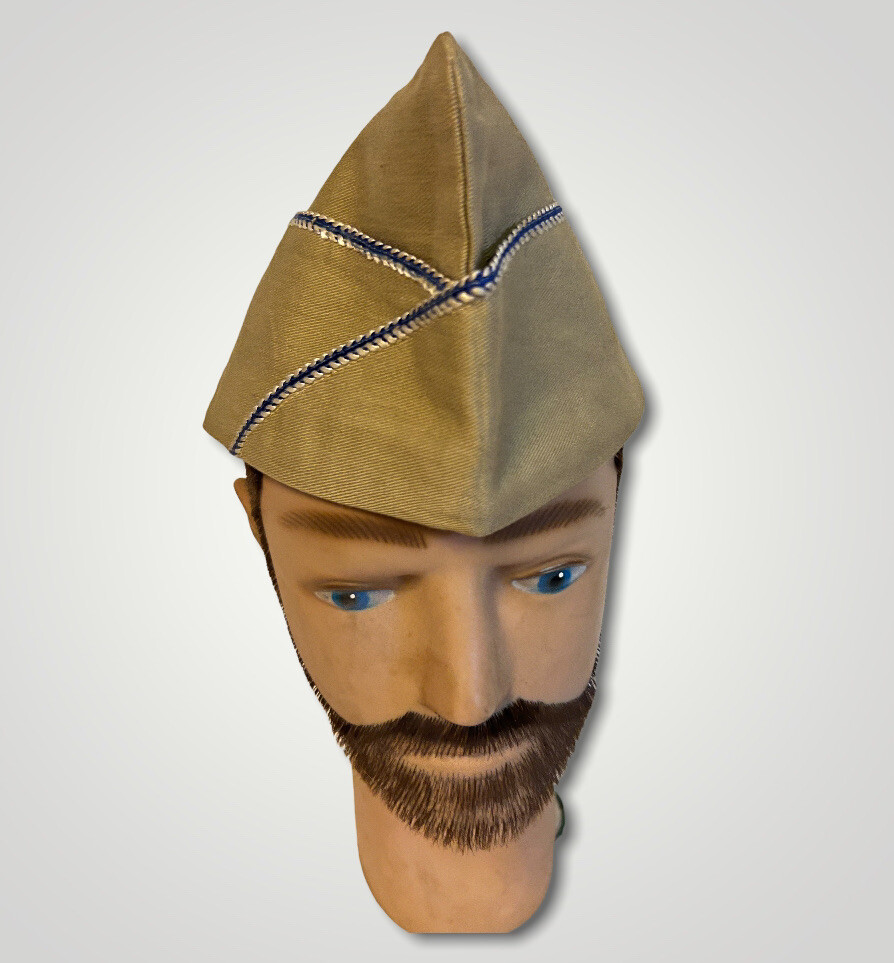 WW2 US Military Garrison Cap Hat Khaki h