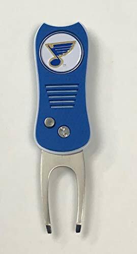 NHL St. Louis Blues Golf Switchblade Divot Tool Blue/White