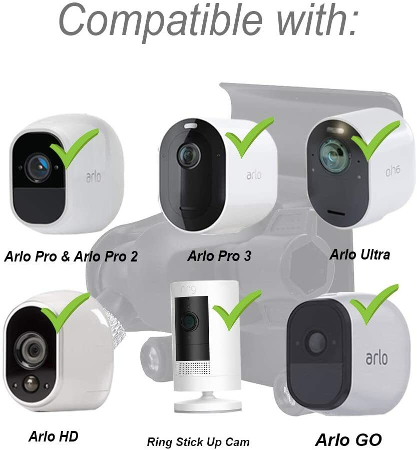 HOLACA Universal Siding Clips Hook Mount for Arlo & Ring Security Cameras