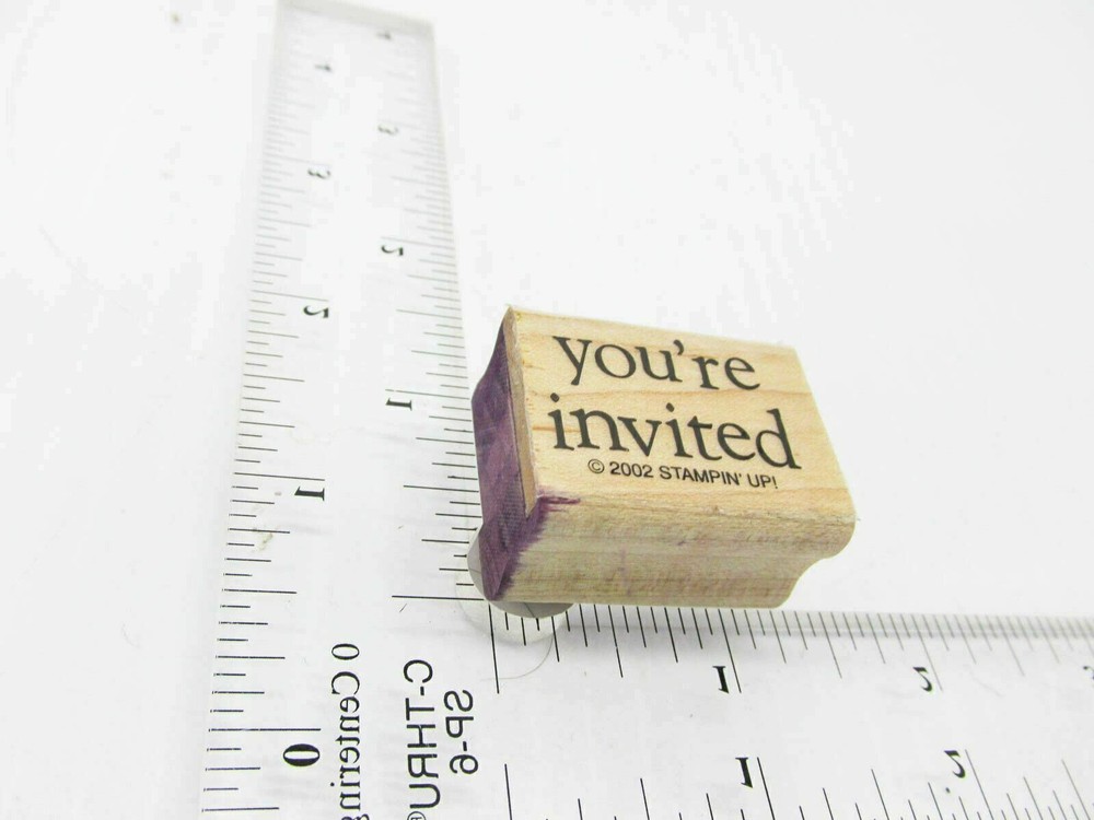 You're Invited To Something Rubber Stamp - Stamp Set B417