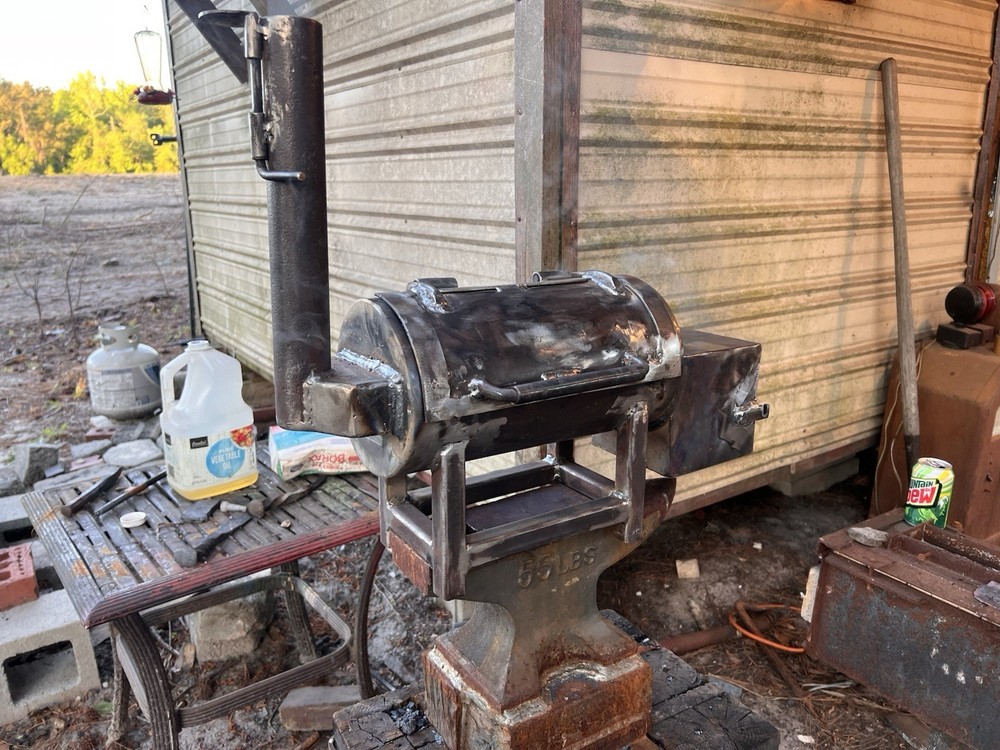 Mini off set smoker fully functional salesman model