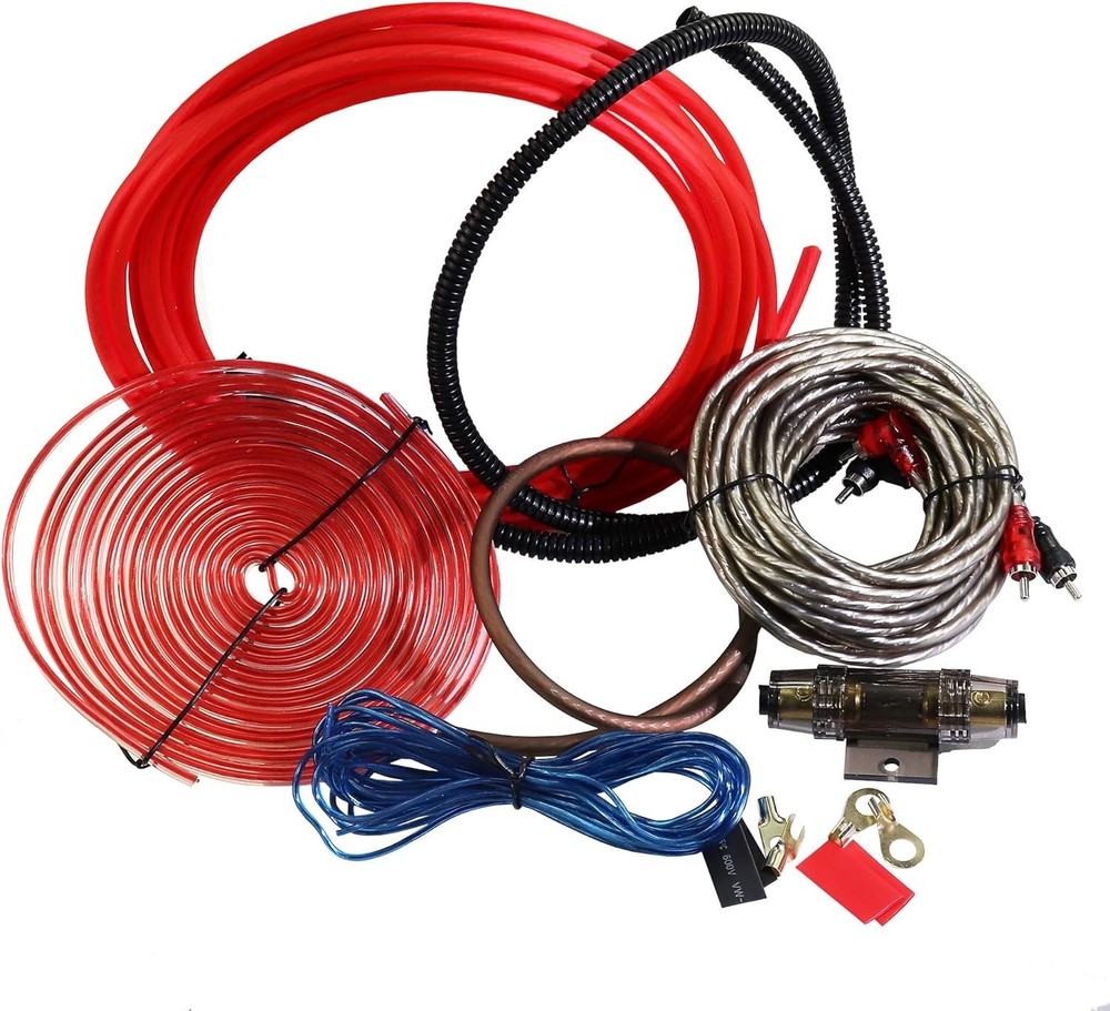 Universal 4 Gauge Wiring Kit for Multi-Channel Audio - Easy Setup & Installation