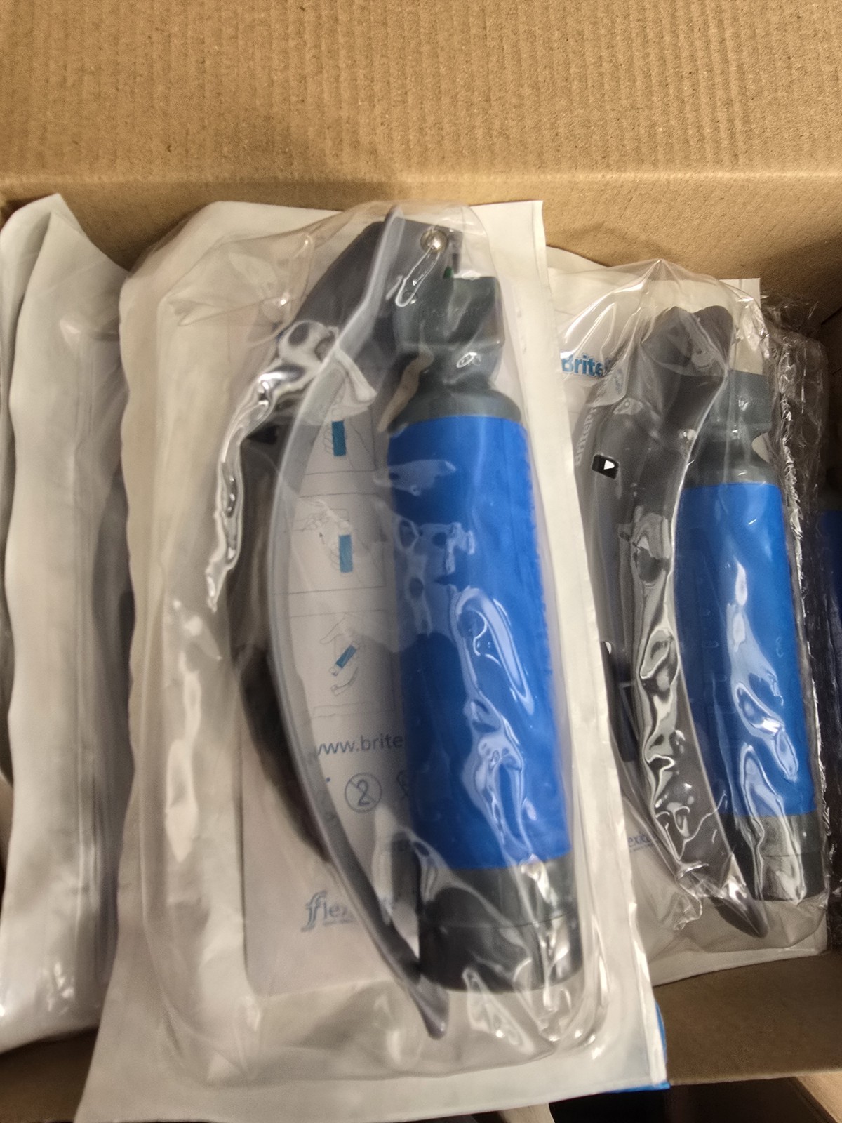 10 Fiber Optic Laryngoscope Handles+Blade Mac 4