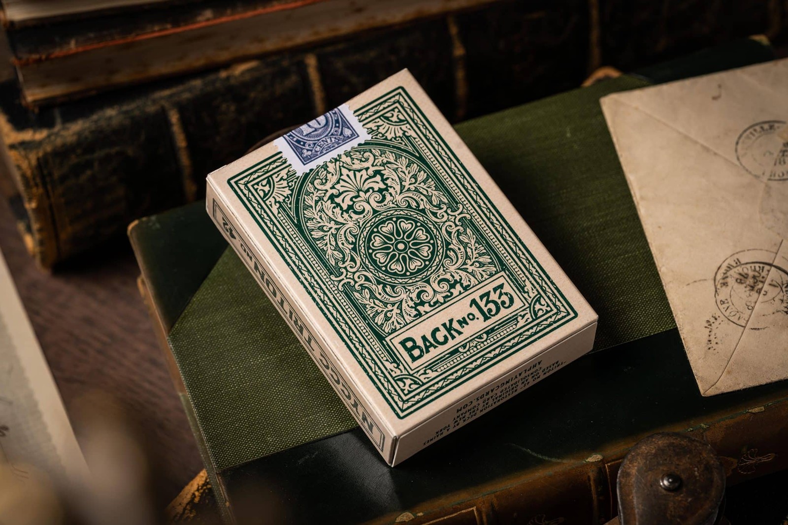 Triton 42 Club Playing Cards –Antique Restoration (sea green) by A Haines